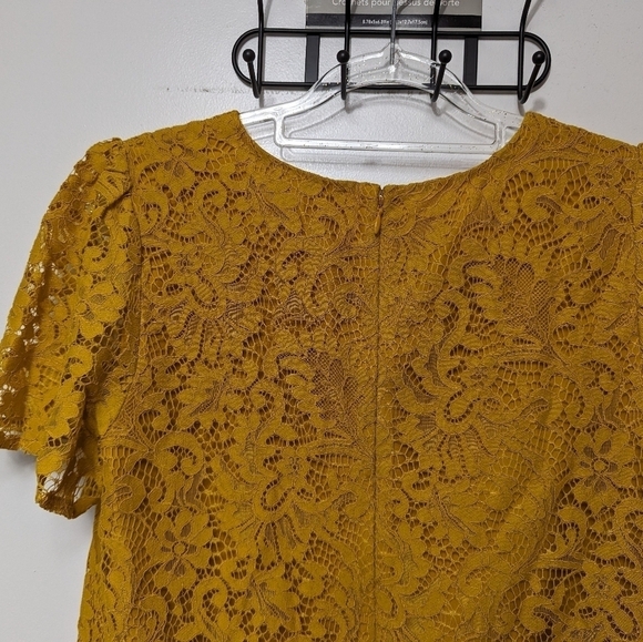 Loft Lace Shift Dress Sz 4 - Picture 7 of 11